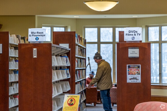 Pick up a book or a movie at the Ashland Public Library.