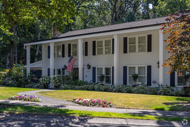 A large luxury Colonial Revival home in the Westlake neighborhood.