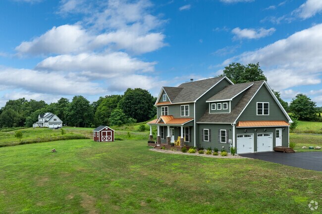 Modern farmhouses fit naturally on the rolling hills surrounding Gardiner, NY.