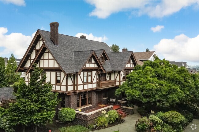 A magnificent 1920's Tudor style home in the Capitol Hill neighborhood in Seattle.