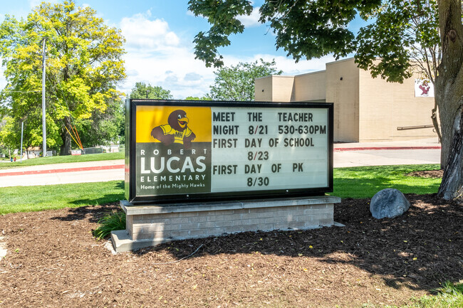 Lucas Elementary is home to the Mighty Hawks.