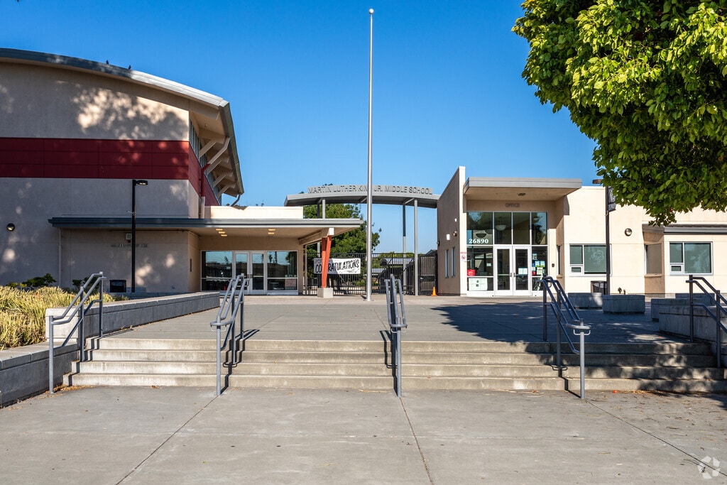 Martin Luther King Jr. Middle School is in Hayward Unified District.