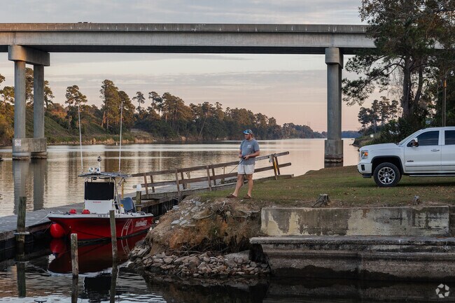 The canal in Cross is a great spot to go for fishing, food, and fun.
