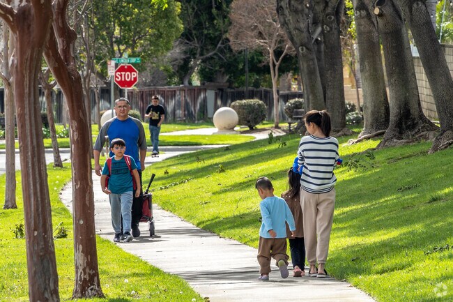 Enjoy the serene surroundings at Heritage Circle Park.