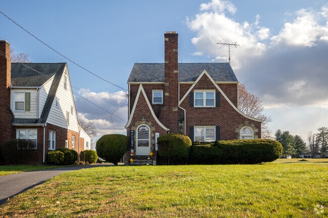 This Tudor Revival cottage in Jarrettsville sits off the main street in town.