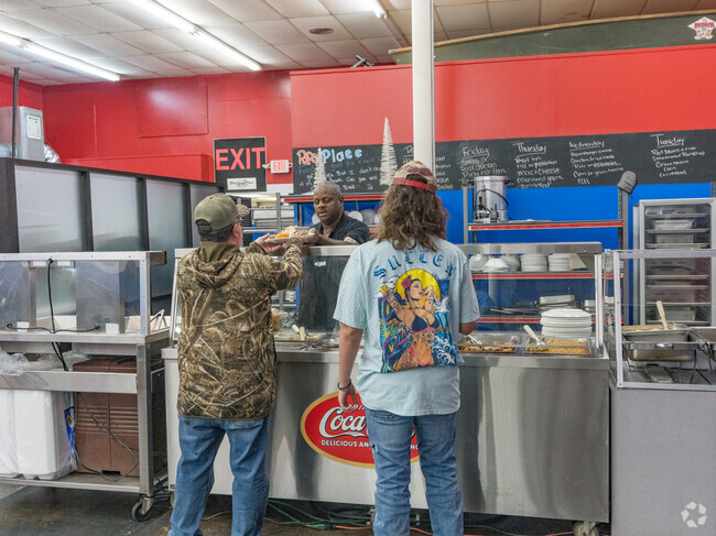 Pop's offers both dine-in and grocery options for convenience.
