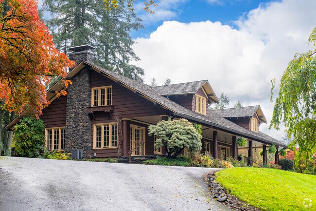 The Jenkins Estate, built in 1912 is now preserved by Tualatin Hills Park & Recreation District.