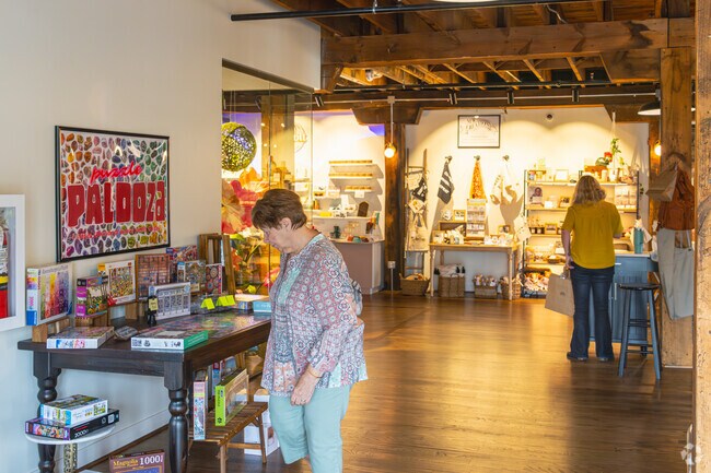 Browse through the small shops inside of the Liberty St Mercantile right near Waterman.