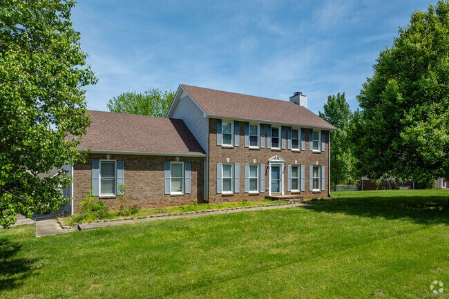 Colonial Revival homes are scattered throughout Patrick Place in Clarksville.