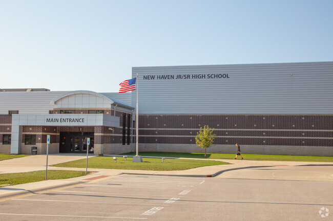 New Haven High School building in New Haven.