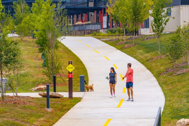 Safe, landscaped trails like the BeltLine make Knight Park-Howell Station a pedestrian friendly neighborhood perfect for family strolls, dog walks, and daily exercise.