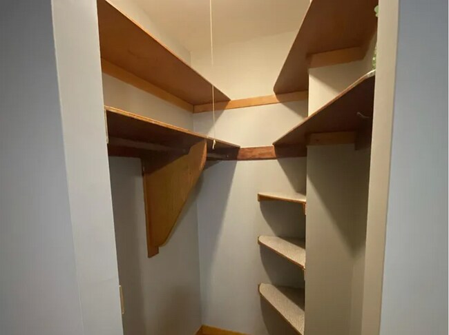 Open Closet off Bedroom.