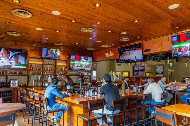 Stop by The Corner Pub after work for a cold beer and dinner with friends near Crieve Hall.