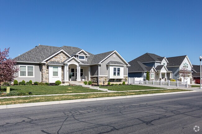 Newly built ramblers and two-story homes are commonplace in the Salem neighborhood.