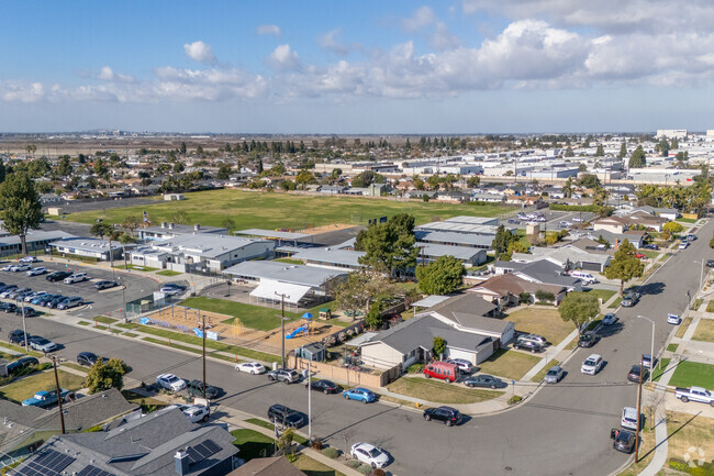 Sweeping views of Village View Elementary School and the neighborhood.