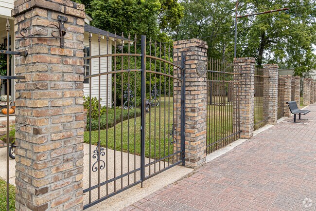 Ornamental fences can be found throughout Denham Springs.