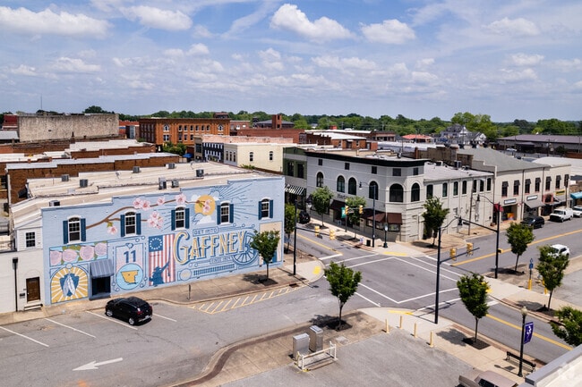 Gaffney downtown is an inviting place for visitors and locals alike.