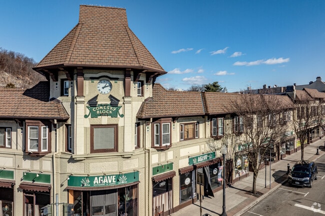 The Comesky Block in Suffern’s downtown commercial district on Lafayette Avenue remains a remnant of an earlier era.
