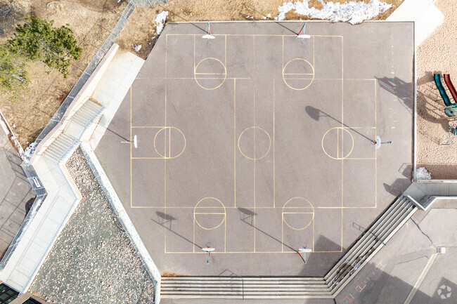 Wilmot Elementary School in Evergreen has basketball courts.