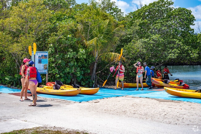 Rent kayaks in Oleta River State Park in Eastern Shores.