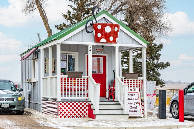 Pick up some ice cream or coffee from the drive-thru store, Shebrews Coffee and Ice Cream in Severance.