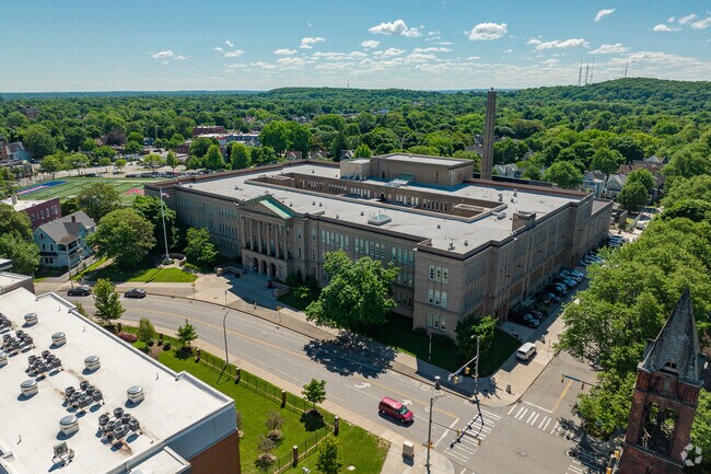 James Monroe High School is located near downtown Rochester, NY.