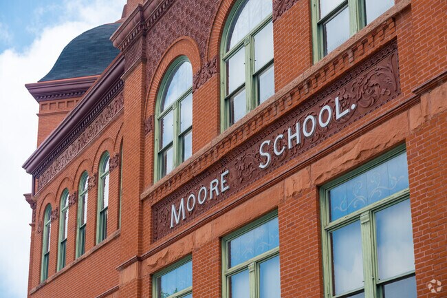 Dora Moore ECE-8 School serves students from pre-kindergarten through middle school.