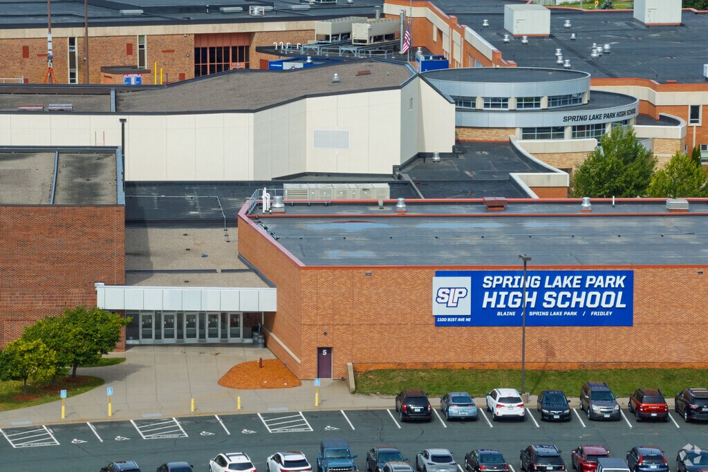 Spring Lake Park Senior High School serves grades 9-12.
