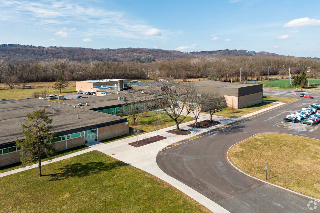 Beautiful trees are planted in front of Clary Middle School in the Valley.