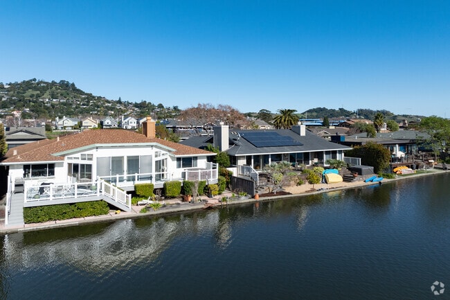 Riviera Circle homes offer waterfront experiences on both the lagoon and the creek.