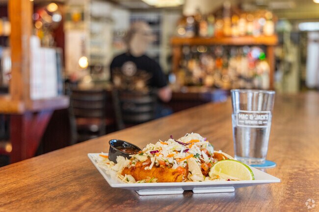 The Shrimp Shack at Cozy's is a popular Clinton restaurant serving fish tacos and more.