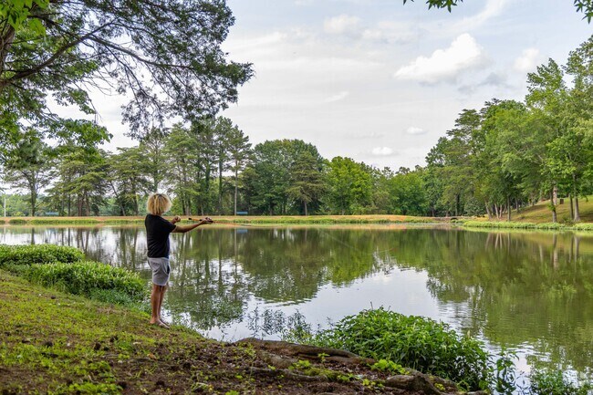 Sharon Johnston Park has a fishing pond to catch a variety of fish near New Market.