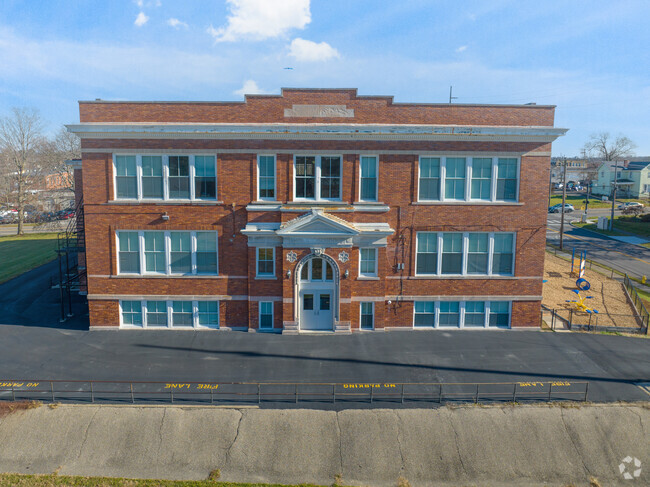 Here is the back of the school building.