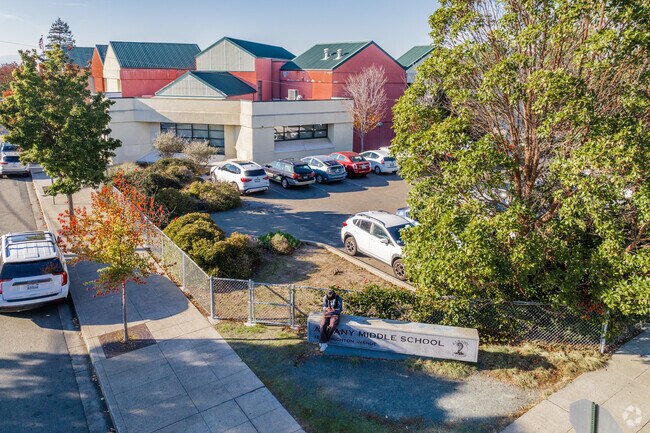 Albany Middle School is the top choice for Albany Terrace parents.