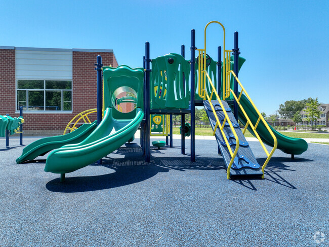 Kids love the playground during recess at the Great Bridge Primary School in Great Bridge, VA.