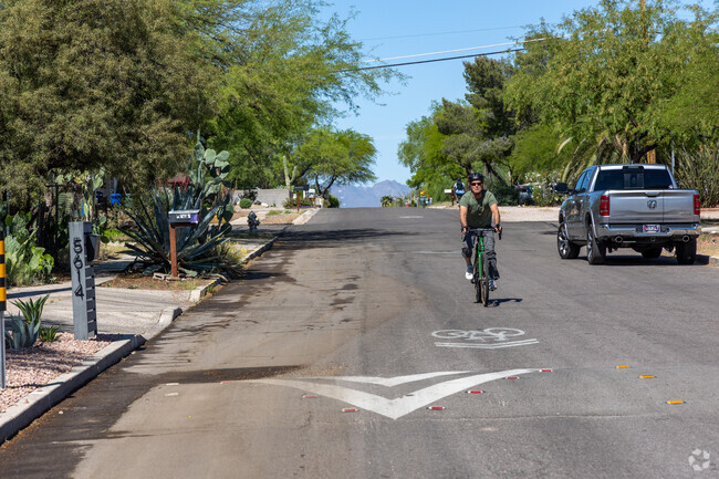 Mitman is easily bikeable with the 3rd Street Bike Boulevard guiding locals across town.