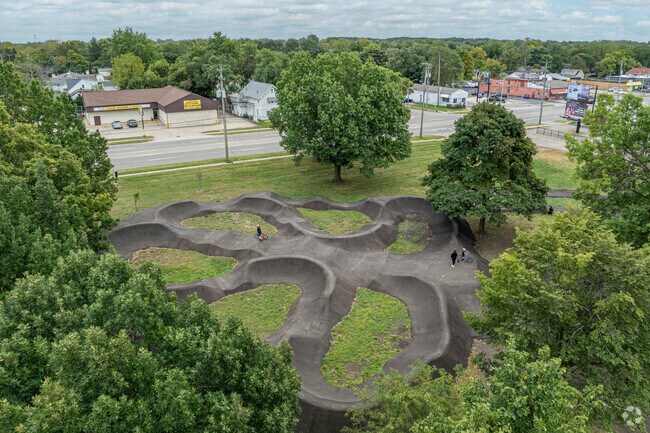 Gier Park features a BMX course for Northside Lansing residents to enjoy.
