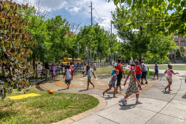 Playground in Nat Turner Park in Newark is perfect for kids to play.