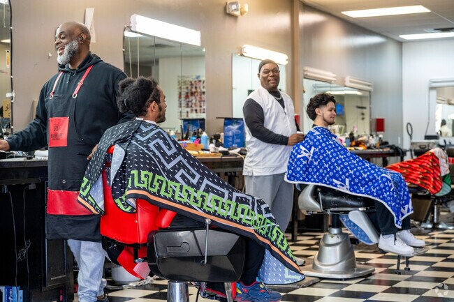 Foster Park residents can get lined up by the talented crew at We Got You Faded Barber Shop.