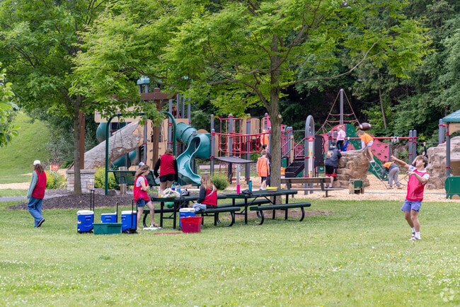 A busy day at Fritse Park in Fox Crossing brings games, laughter, and a splash of summer color.