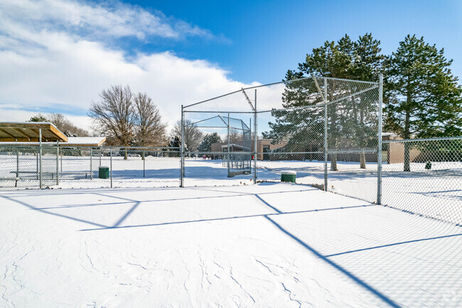 Skyline Elementary School has a baseball field.