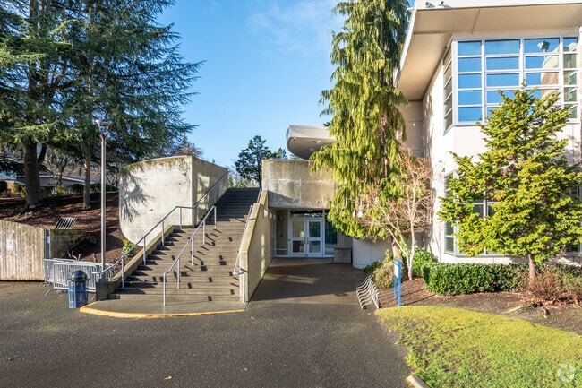 Sacred Heart School entrance.