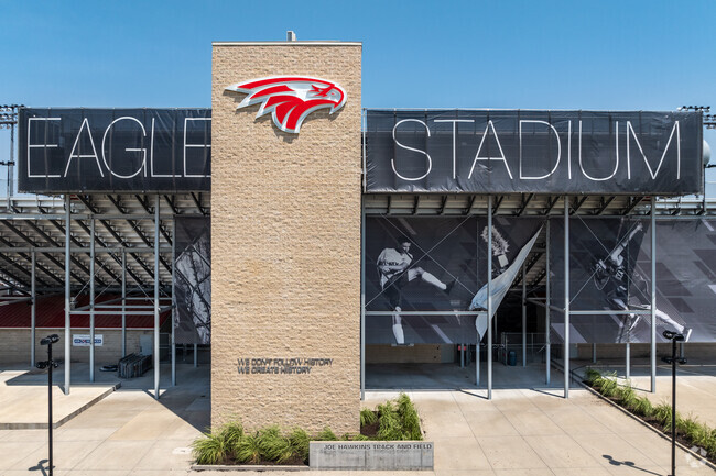 Eagle Stadium at Nixa High School is home for the school football team.