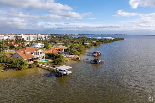 Fortunate buyers may occasionally find 1960s pool homes in Cape Canaveral.