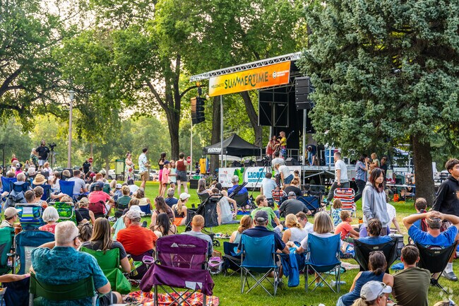 The Lagoon Concert Series offers live music on summer evenings.