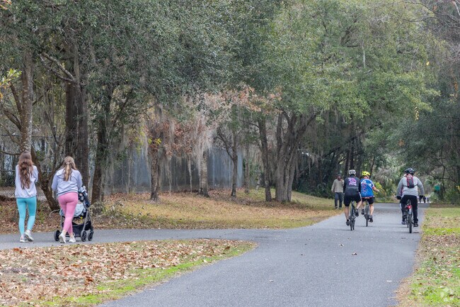 The Gainesville Hawthorne State Trail runs for more than 16 miles and is adjacent to Porter's Community.