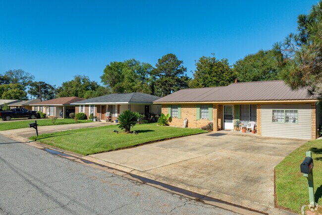 Acadian Village homes often have large driveways with ample parking.