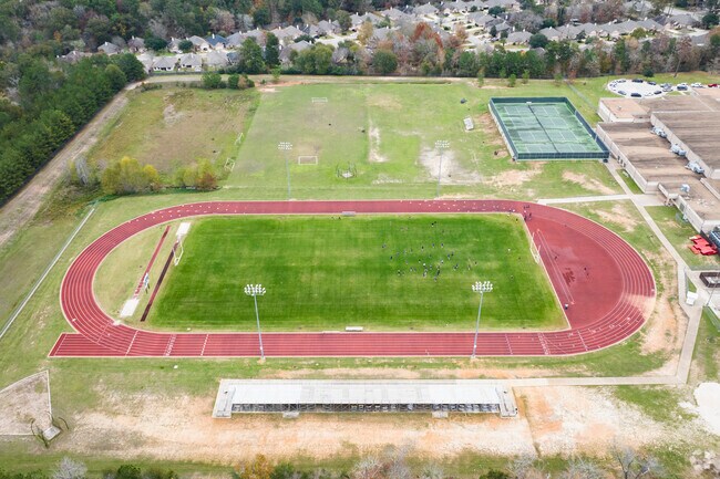 A view of the sports complex at Brabaham Middle School.