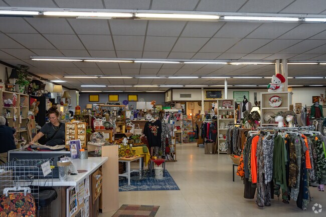 The Looking Glass in downtown Osceola offers antiques and vintage finds.