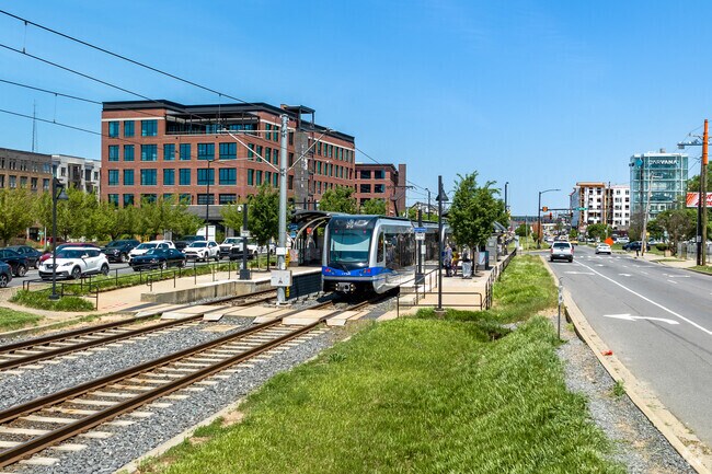 The Scaleybark Station on South Blvd is just outside Colonial Village.